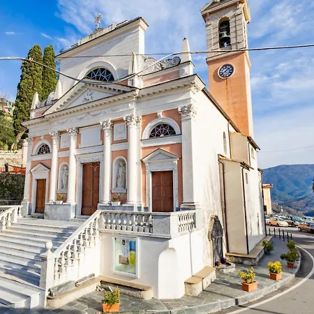 펜션 Tra Le Cinque Terre, Camogli E Portofino Con Scorcio Mare All'orizzonte