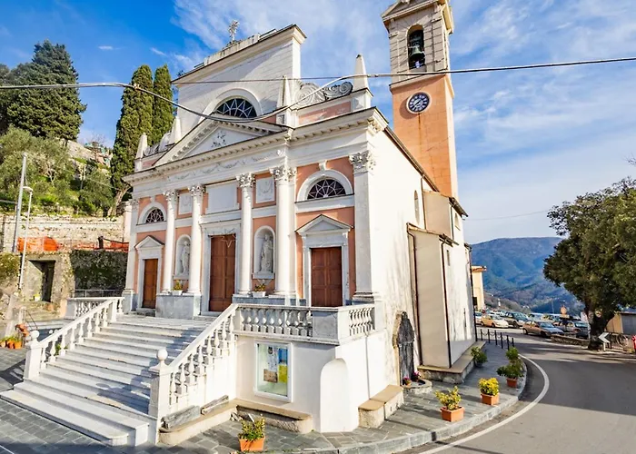 Casa de Férias Tra Le Cinque Terre, Camogli E Portofino Con Scorcio Mare All'orizzonte